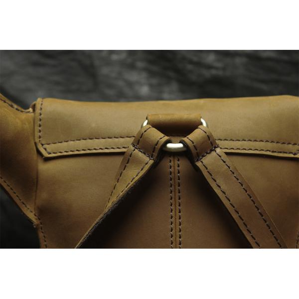 Bull Head Suede Leather Backpack
