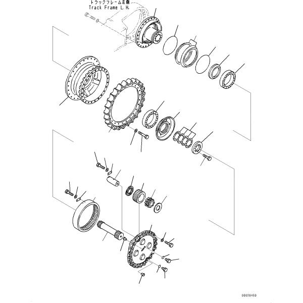 小松 21T-27-00300 零件最终传动总成