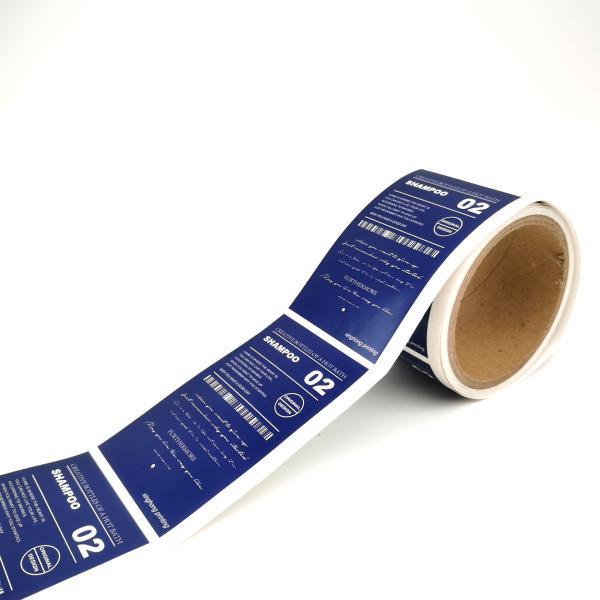 Printing Adhesive Label Sticker Transparent Logo Cosmetic Bottle Labels Clear PVC
