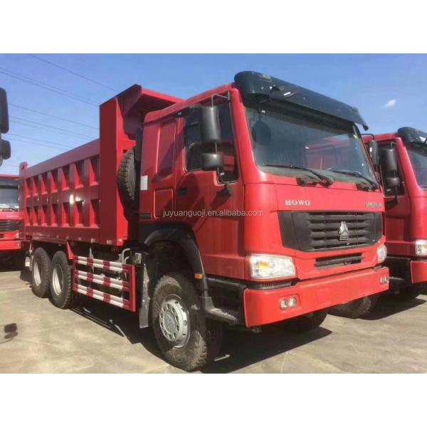 HW76 Cab WEICHAI Engine 371 Hydraulic Cylinder Dump Truck and 40 Ton Sand Tipper Trucks