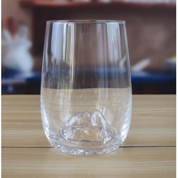 14 Oz Whiskey Glasses With Creative Ice Montain Bottom