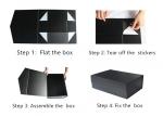 Luxury Large Black Gift Box 14”x9.5”x 5”, Reusable Sturdy Box Decorative Storage