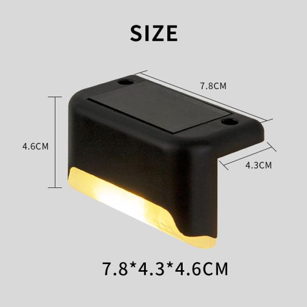 16pc Set Waterproof Solar Powered Decking Light Step lamp For Stairs, Fences, Yards and Patios