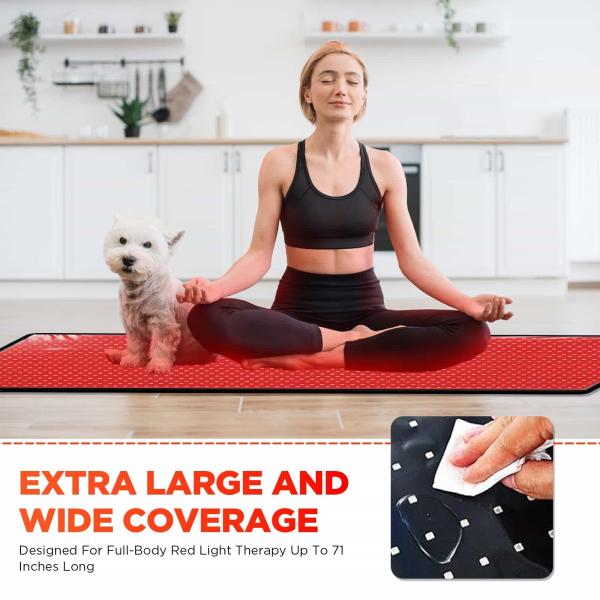 1120pcs LED Light Therapy Pad AC100V-240V Red Light Heating Pad