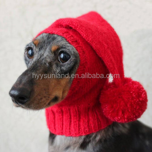 Y-Z Small Mini Dachshund Wiener Dog Pet Hat Dog Clothes Knitted Little Knit Dog Hat