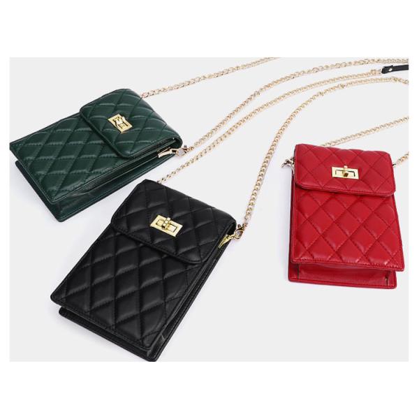 2019 new leather mini small change small bag vertical versatile rim-mesh sheepskin cell phone bag