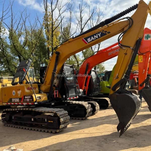 SY135 Excavator Mild Steel Design Second Hand 0-2000 Working Hours Komatsu