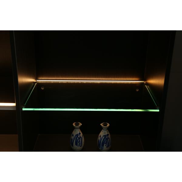 White color side 17W 1200mm length liner LED side view cabinet light with Sensor switch and DIY function avaible