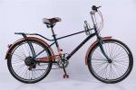 Carbon steel colorful 26 OL city bicicle for man with Shimano thumb shifter 7