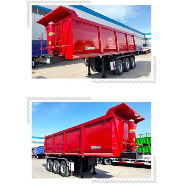 TITAN 35CBM Best 3 Axle End Dump Trailer for Sale