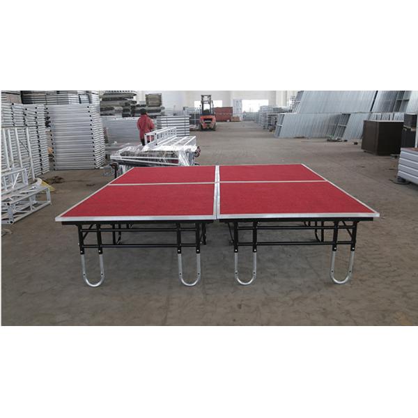 commercial indoor or outdoor using foldable steel powder coating moving stage