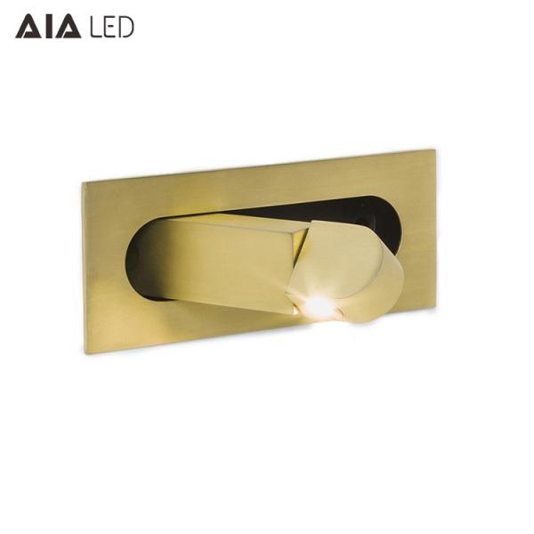 Recessed Hotel Reading Book Wall Lamp Modern Interior Bedroom Bedside Home Decor Folding Adjust Angle Wall Light Sconce