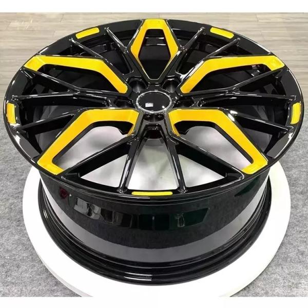 Custom special milling colour gloden blue Forged Wheels