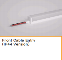 IP44 Front Cable Entry Led Flex Integrated End Cap For KBB Applications