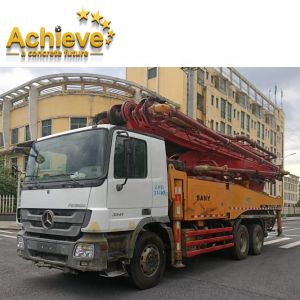 Quality Refurbished SANY Truck second hand concrete pumps 48M On BENZ wholesale
