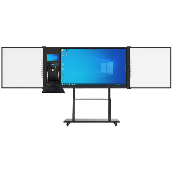 4K Ultra HD Interactive Whiteboard With Built In Speakers On A Grade AG Panel For Engaging Presentations