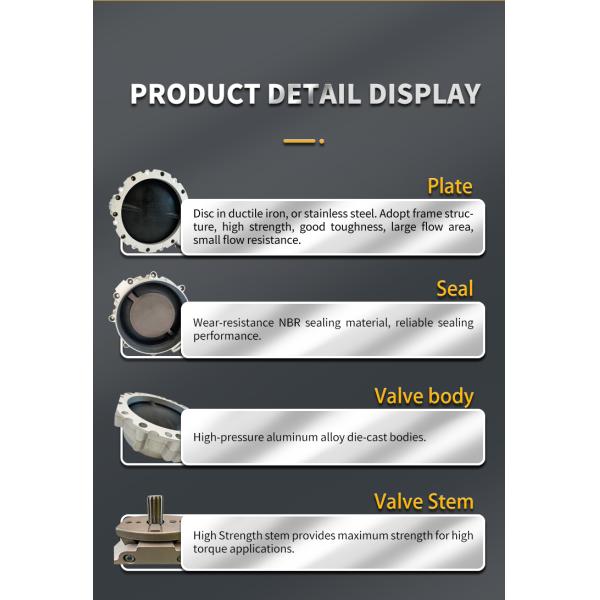 Single Flange Butterfly Valve DN300 Easy to Operate for Powdery and Granular Material