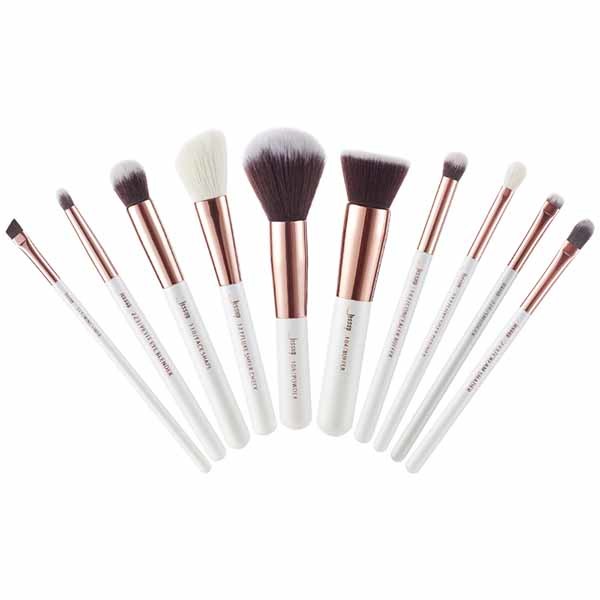 Jessup 10pcs Basic Makeup Brush Set For Daily Use