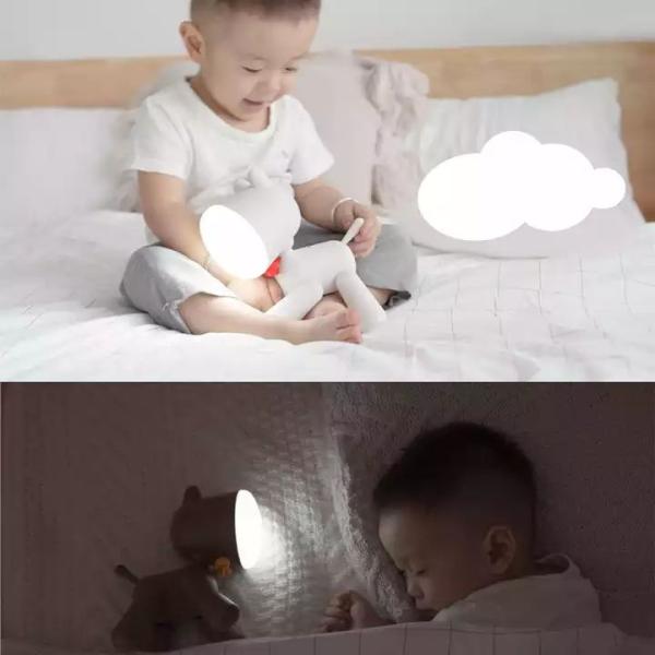 LED Dog Solar Gift Light USB Rechargeable Kids Night Reading Light