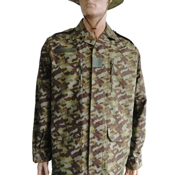 F2 Camouflage Military Uniform Set Tactical Durable Four Pocket Jacket Pants Boonie Hat Outfit