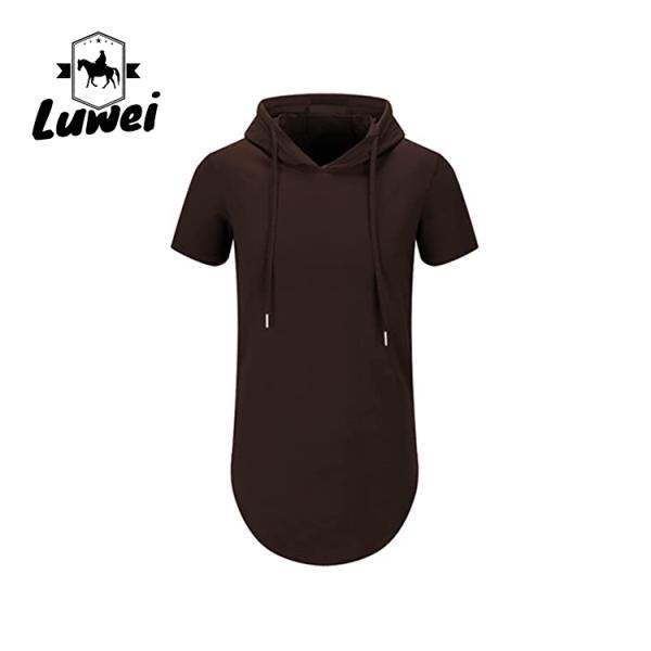 Over Size Knitted Hip Hop Mens Gym Short Sleeve Streetwear Clothing Blank Long Pullover Men Hoodies & Sweatshirt