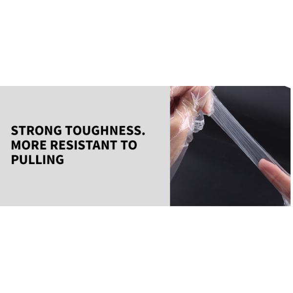 100PCS Disposable Gloves Food Kitchen Plastic Gloves Disposable Transparent Cooking Gloves PE For Restaurant