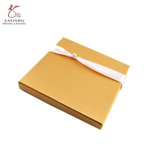 Buy cheap custom wedding gift SGS Cardboard Craft Boxes With Silk Ribbon from wholesalers
