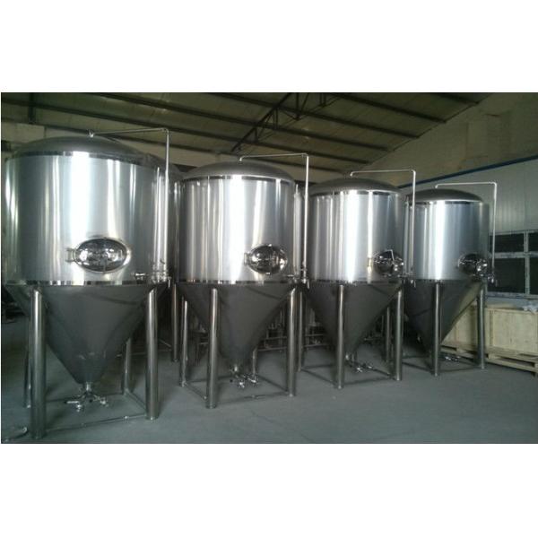 Argon Arc Welded Stainless Steel Beer Container , Conical Fermentation Tank