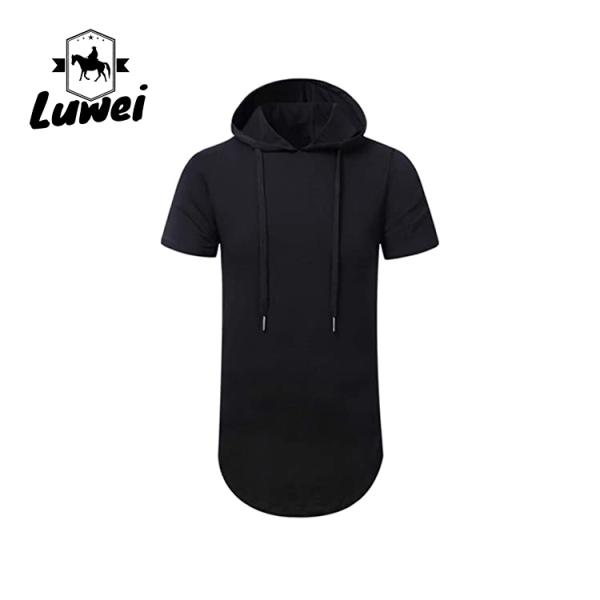 Over Size Knitted Hip Hop Mens Gym Short Sleeve Streetwear Clothing Blank Long Pullover Men Hoodies & Sweatshirt