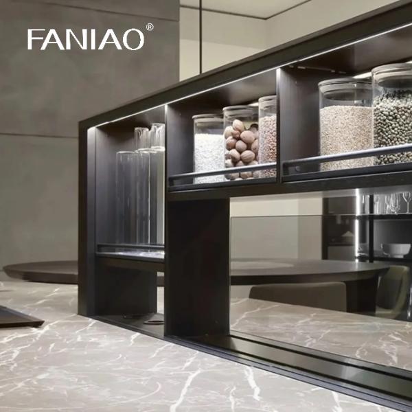 Smart Stainless Steel Kitchen Cabinet Interior Design Custom Metal Aluminium Kitchen Cabinet For Middle East