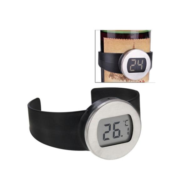 Instant Read Wine Bottle Thermometer With Large LCD Display 74.5*65*40mm
