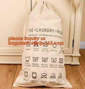 Quality Custom printed nylon canvas biodegradable baby 100% organic cotton laundry bag,large cotton drawstring laundry bag pack wholesale