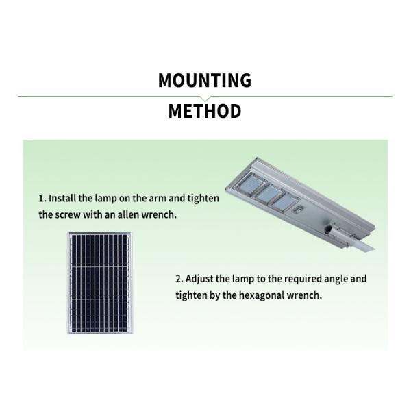 RoHS IP65 Solar Powered Led Pole Lights With Remote Controller