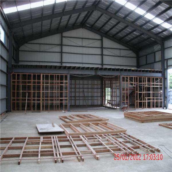 Customizable Concrete / Steel Piers Workshop Structural Steel Buildings And Storage Warehouse