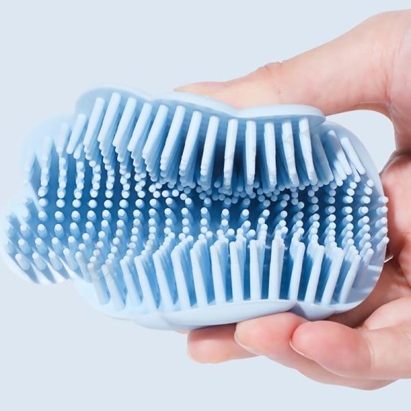 Baby Bath Silicone And Sclap Cap Brush Baby Safety Hair Shampooer Brush