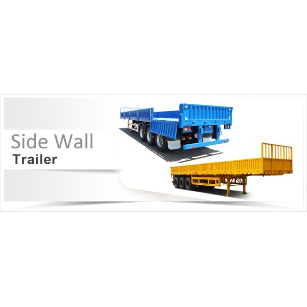 Open Fence Truck Cargo Carrier Semi Trailer with Side Wall and Axle BPW Optional