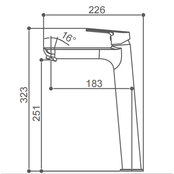 Electroplating Wash Basin Faucet Mixer Tall Single Hole Vessel Sink Faucet