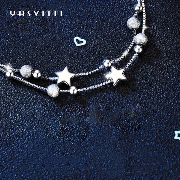 20.5cm 3gram Sterling Silver Jewelry Bracelets Silver Ball Slider Bracelet ODM