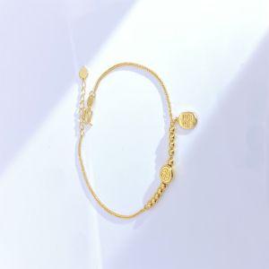 Exquisite Customized Rose Gold Diamond Heart Bracelet