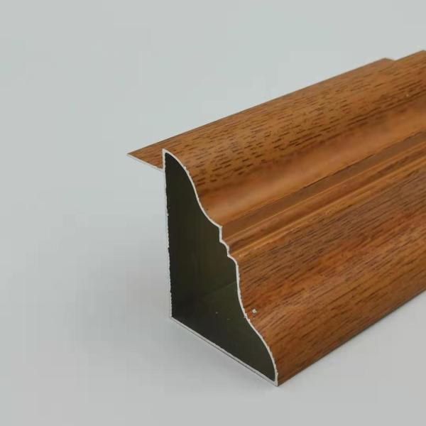 Kitchen Cabinet 1.4mm Wood Finish Aluminium Profiles For Libya Middle East