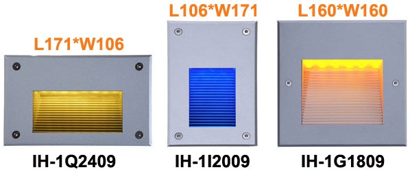 Square Led Mounted Wall Light Recessed 120 Degree Led Stair Lighting