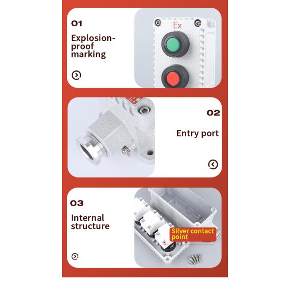 Explosion Proof Control Button with Green Light WF1 Grade
