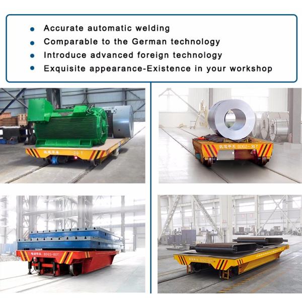 Conductor Rail Powered Die Transfer Cart Platform Track Carrier PLC Control