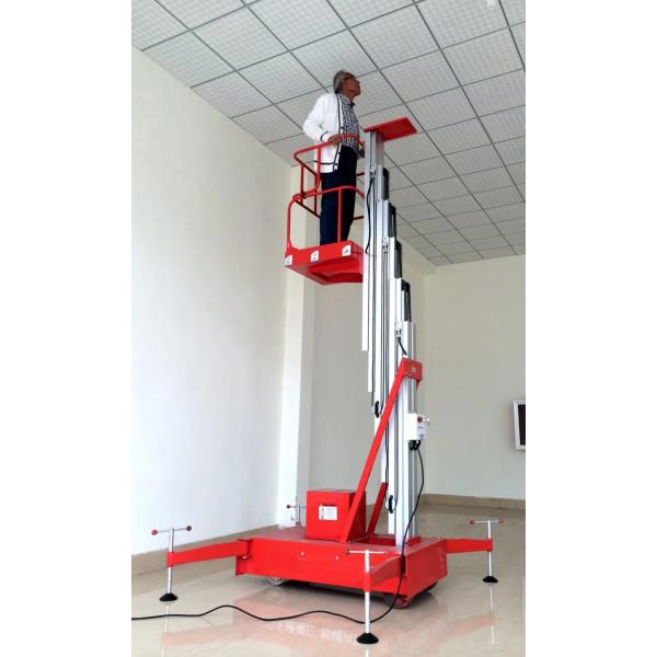 6 - 12m Aluminum Alloy Single Person Hydraulic Lifting Platform Electric Aerial Lift