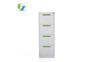 Quality Vertical 4 Drawer Steel Filing Cabinet Knock Down Structure for school / office wholesale