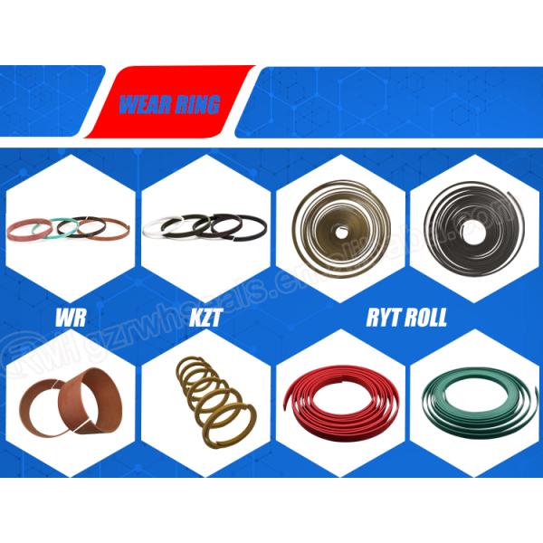Ptfe Bronze Hydraulic Wear Ring Kzt Hydraulic Piston Oil Seals