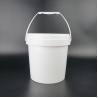 1 Gallon White Round Plastic Bucket Chemical / Food Grade With Lids for sale