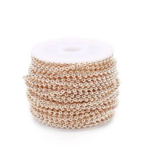 Stainless Steel Metal Ball Chain Necklace Bead Chain Roll