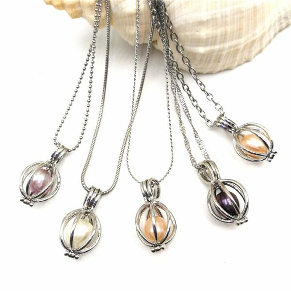 DIY Oyster Pearl Cage Bead and Essential Oil Diffuser Locket Pendant Jewelry Making