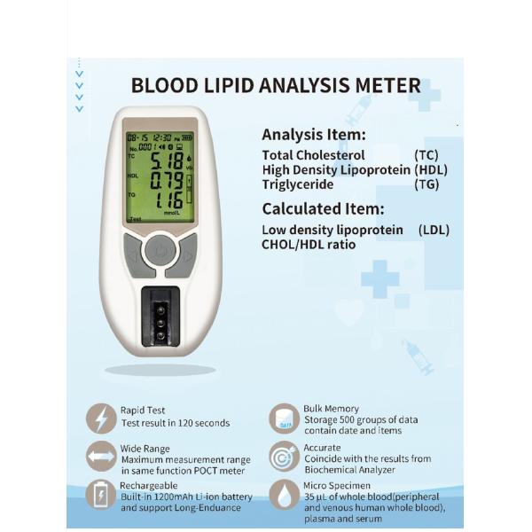 Poct Multi Function Lipid Triglycerides Dry Biochemical Analyzer Blood Test Machine